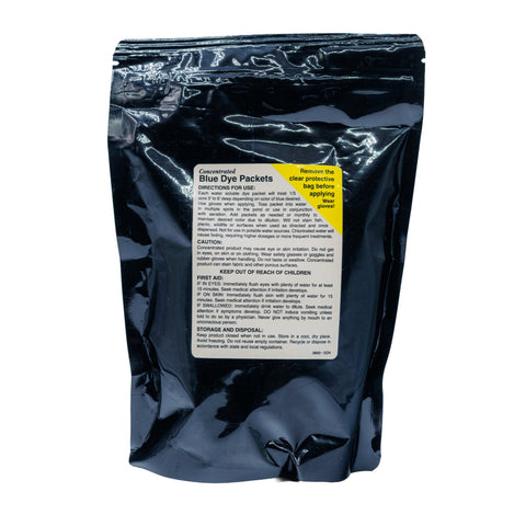 Black plastic bag with a label on a white background