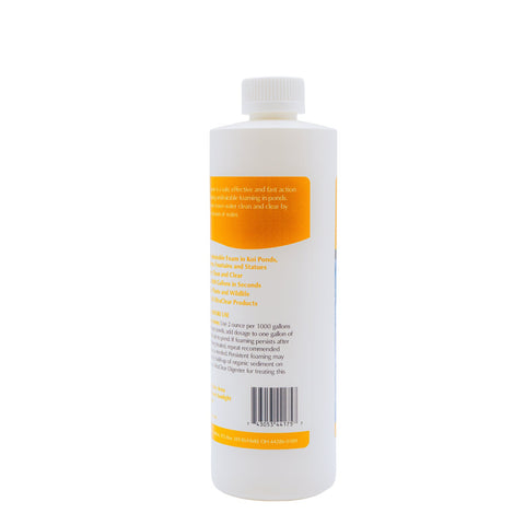 White bottle with a label on a white background