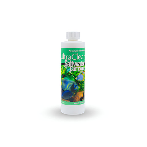 Saltwater Complete – Live Nitrifying Bacteria Blend for Saltwater & Reef Aquariums - Instant Cycle Marine Tank Starter - Removes Ammonia Nitrite - Clarifier - Safe for Fish Coral Invertebrates