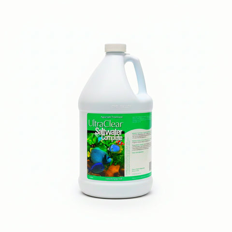 Saltwater Complete – Live Nitrifying Bacteria Blend for Saltwater & Reef Aquariums - Instant Cycle Marine Tank Starter - Removes Ammonia Nitrite - Clarifier - Safe for Fish Coral Invertebrates