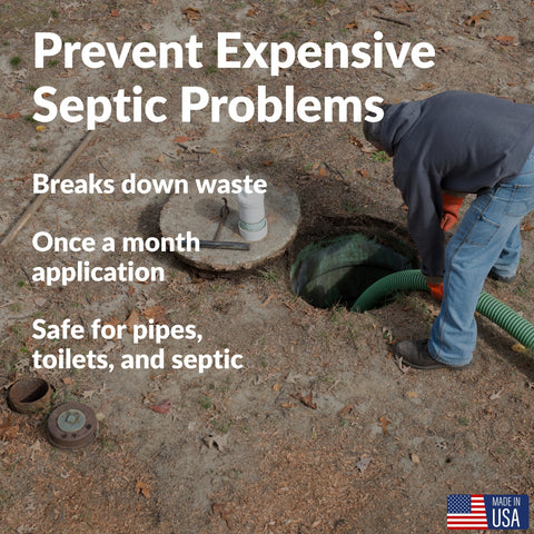 UltraClear Septic Shield – Natural Septic Tank & Drain Care Tabs – 1 Year Supply