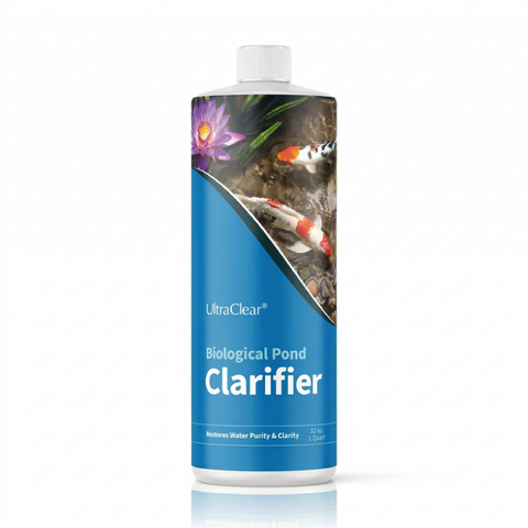 UltraClear Biological Clarifier -Natural Pond Cleaner with Beneficial Bacteria – Improves Water Clarity & Reduces Cloudiness for Clear Pond Water – Safe for Fish, Plants & Pets