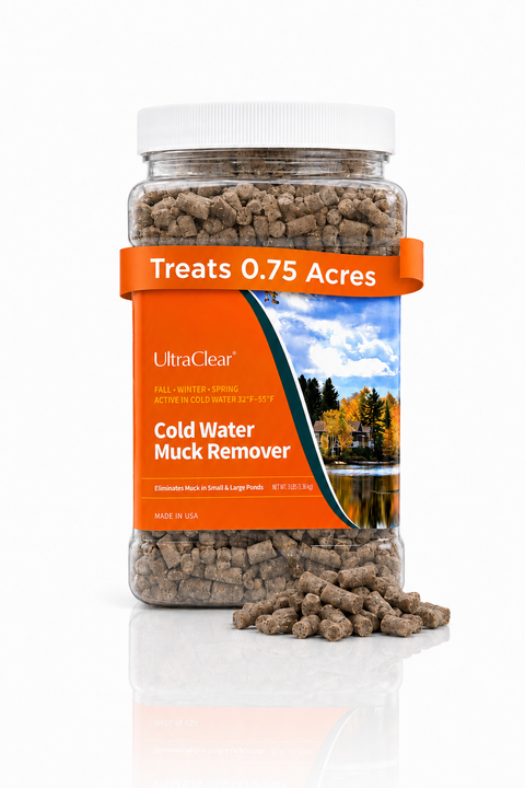 Cold Water Beneficial Bacteria Muck & Sludge Remover Pellets - Active 32°F–55°F