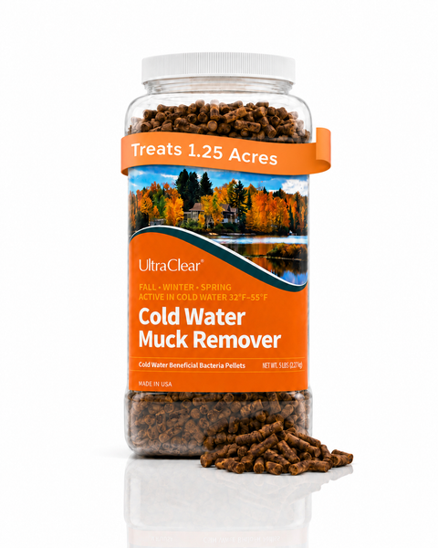 Cold Water Beneficial Bacteria Muck & Sludge Remover Pellets - Active 32°F–55°F