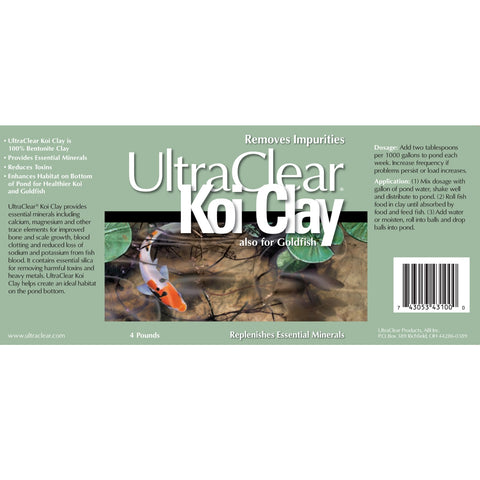 UltraClear Koi Clay – Natural Bentonite Koi Pond Clay