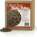 UltraClear Barley Pellets 5 lb box with loose pellets shown in front