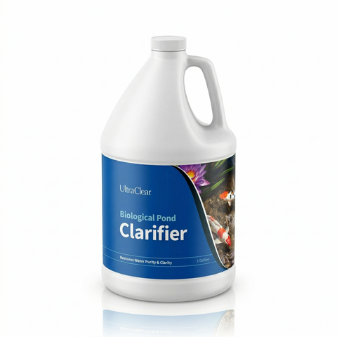 UltraClear Biological Clarifier -Natural Pond Cleaner with Beneficial Bacteria – Improves Water Clarity & Reduces Cloudiness for Clear Pond Water – Safe for Fish, Plants & Pets