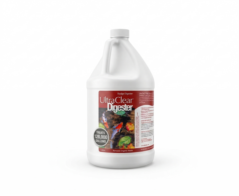 Sludge Digester - Liquid Pond Muck & Sludge Remover - Concentrated Formula for Large & Small Ponds - Beneficial Bacteria & Enzyme Formula – Safe for Koi, Fish, Pets & Wildlife - 30+ Years Trusted