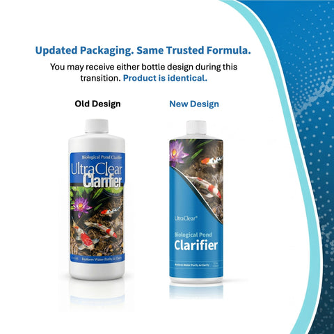 UltraClear Biological Clarifier -Natural Pond Cleaner with Beneficial Bacteria – Improves Water Clarity & Reduces Cloudiness for Clear Pond Water – Safe for Fish, Plants & Pets